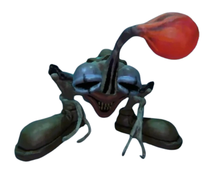 Community picture of the Clown monster that fires the beamer laser, from the R.E.P.O. Fandom wiki.