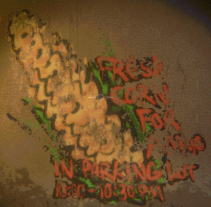 Illustrative community picture showing corn ammunition.