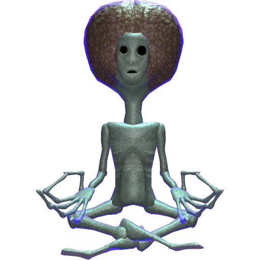 Community picture of the Mentalist, the floating monster with spring-driven arms and legs, from the R.E.P.O. Fandom wiki.