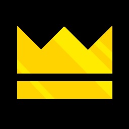 The game's own crown icon, a flat yellow crown drawn on black.